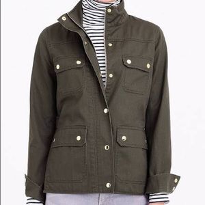 J.Crew Military Field Jacket Olive Green Sz Med.